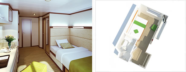 Outside Single Stateroom (RA)