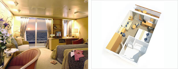 Mini-Suite Balcony Bath (BE)