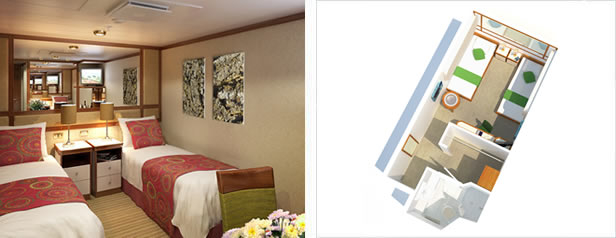 Inside Stateroom with Shower (OA)