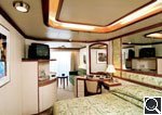 Outside mini-suite with private balcony (AD)