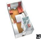 Golden (deluxe outside cabin) (9E)