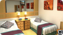 Inside Twin Cabin