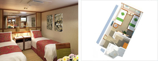 Inside Stateroom with Shower (OA) Inside Stateroom with Shower (OA)