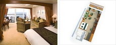Mini-suite with balcony and bath (BA) Mini-suite with balcony and bath (BA)