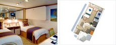 Inside Twin Cabin