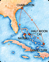 Eastern Caribbean from Charleston, SC