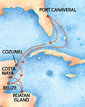 Western Caribbean from Port Canaveral (Orlando),FL