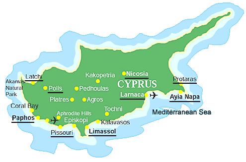 Large Cyprus Map