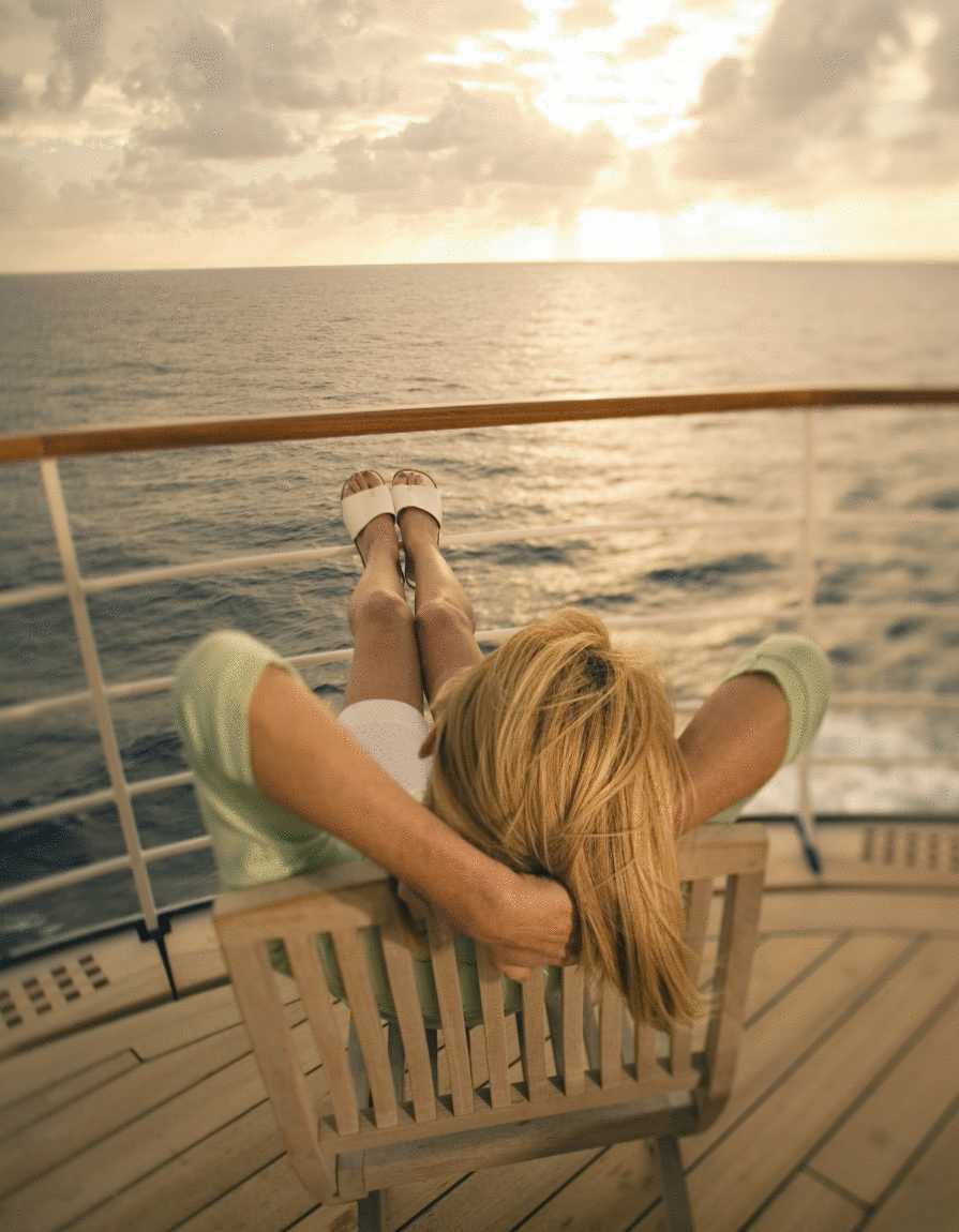 On deck aboard Regent Voyager